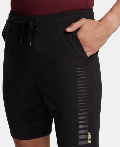 Jockey Men's Regular Fit Shorts (SP19_Black_L)
