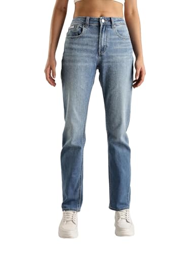 Medium-Wash Slim Fit Mid Rise Jeans