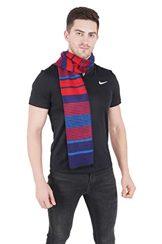 MUFFLY Woven Reversible Printed Men's Wool & Acrylic Muffler Warm Cashmere Wrap Shawl