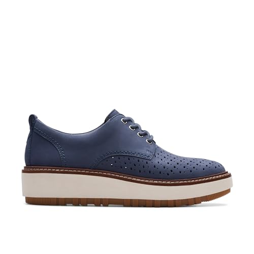 Clarks OriannaW Move Navy Nubuck