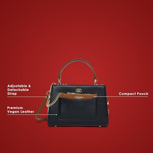 Akiki London Women's Croydon Satchel Handbag | Satchel Handbag for Work | Ladies Purse | Stylish Shoulder Bag | Gift for Women