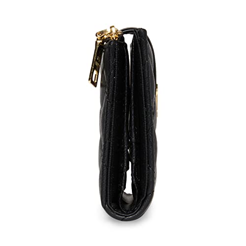 Steve Madden Womens Steve Madden JEM Bifold Card Case, Black, One Size US, Black, One Size