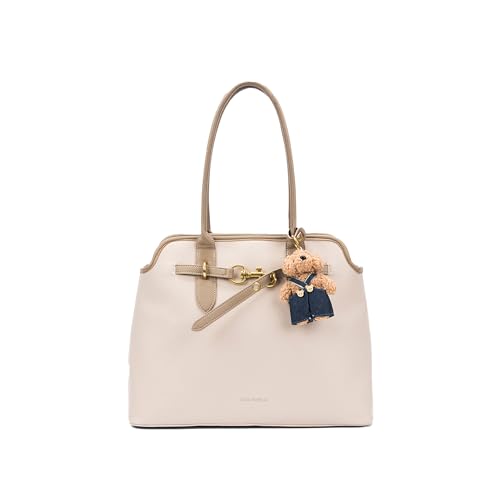 Lino Perros Avril Ivory Beige Tote Bag