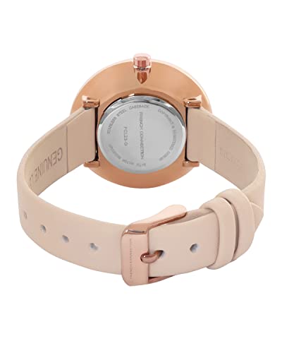 French Connection Leather Analog Pink Dial Women's Watch-Fcl23-G