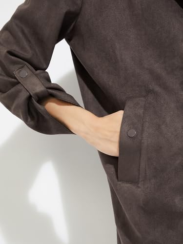 Max Alaya F x URB_N Women Suede Blazer (Brown_L)