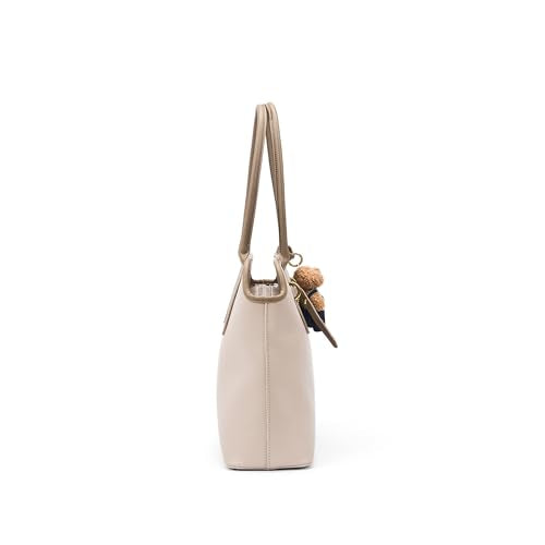 Lino Perros Avril Ivory Beige Tote Bag