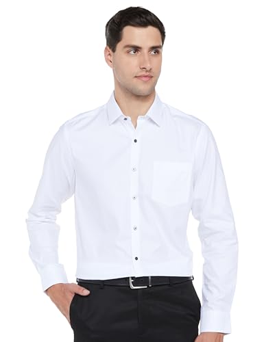 Arrow Men's Slim Fit Shirt (ARAEOSH1469_White