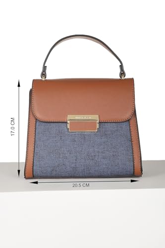 Van Heusen_Womens__SLING BAG_(VWSS25SMU0228_BLUE/TAN_)