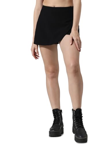 ONLY Polyester Blend Western Skort Black