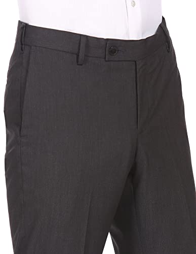 Arrow Men's Regular Pants (ARGT6005A_Charcoal Melange_38)