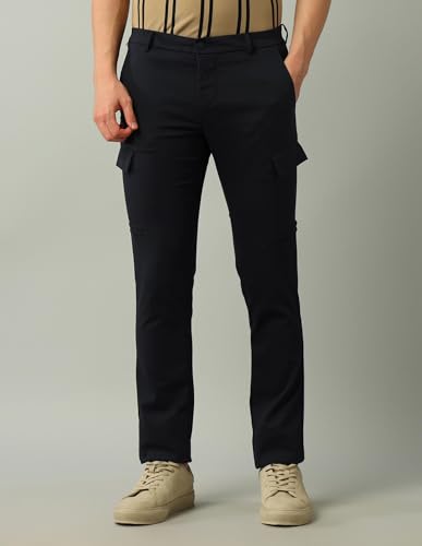 Arrow Sport Men's Slim Fit Mid Rise Trouser