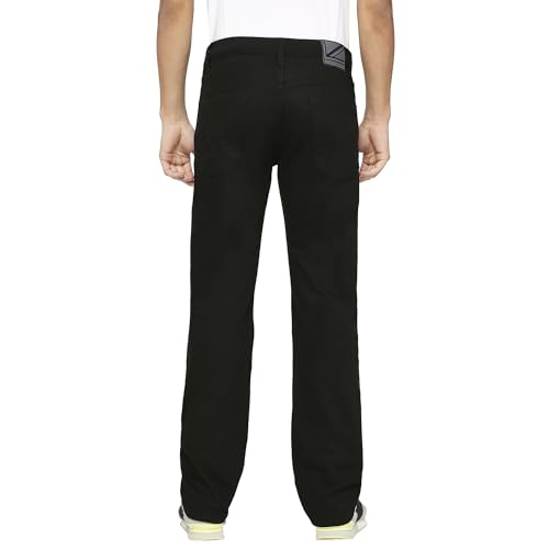 Pepe Jeans Men's Mid Rise Straight Fit Jeans Black