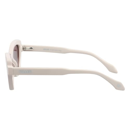 KILLER Women's Sunglass, Cat-Eye Shaped Acetate Frame Polarized Lens Sunglasses Case For Women, Girls, Gradient Lens Sunglasses, Frame Color - Beige, Lens - Brown