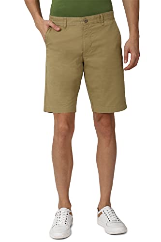 Van Heusen Men's Chino Shorts (VSSRWRGFP64304_Khaki_3XL)