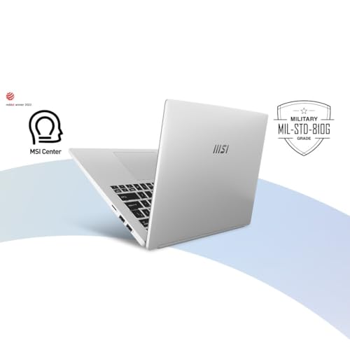 MSI Modern 14, AMD 7th Gen. Ryzen 7 7730U, 36CM FHD 60Hz Bussiness Laptop (16GB/512GB NVMe SSD/Windows 11 Home/MSO 24 + M365/AMD Radeon Graphics, Urban Silver/1.4Kg) C7M-101IN