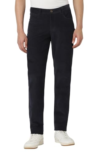 Van Heusen Men's Slim Casual Pants (VSTFUTRPA12616_Navy