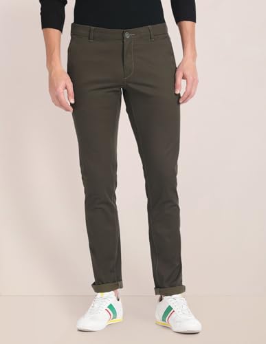 U.S. Polo Assn. Men's Slim Casual Pants (USTRO0609D_Olive