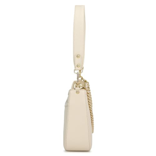 Da Milano Leather Shoulder Bag for Women - Marshmallow White (LB-00749A-OL)