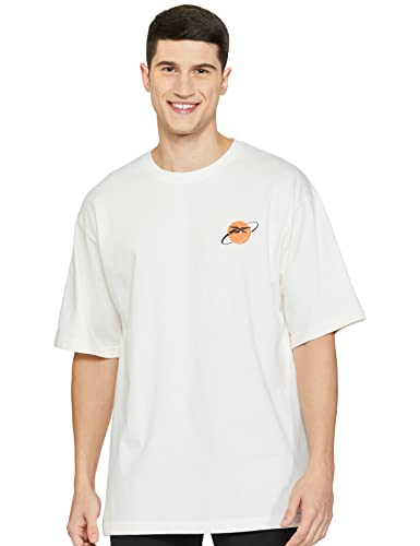 Reebok Unisex-Adult Graphic Regular Fit T-Shirts (HB9649_Chalk L)