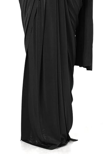 Soch Womens Black Nylon Blend Saree With Sequins
