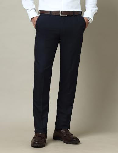 Arrow Men's Dobby 1851 Trouser Navy