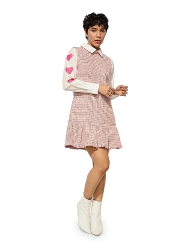 ONLY Women's Fit and Flare Pink Dress