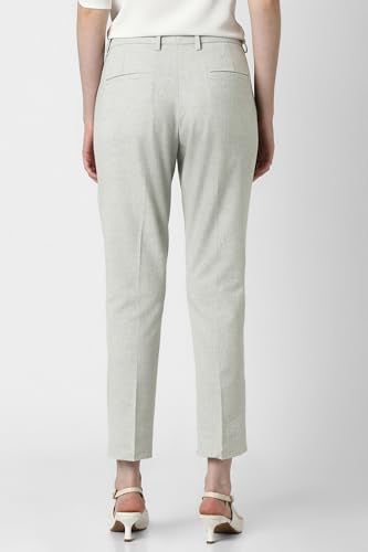 Van Heusen Women Grey Print Formal Trousers