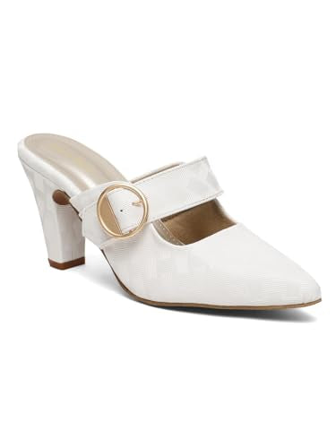 Flat n Heels Womens White Pumps FnH 2784-WHT