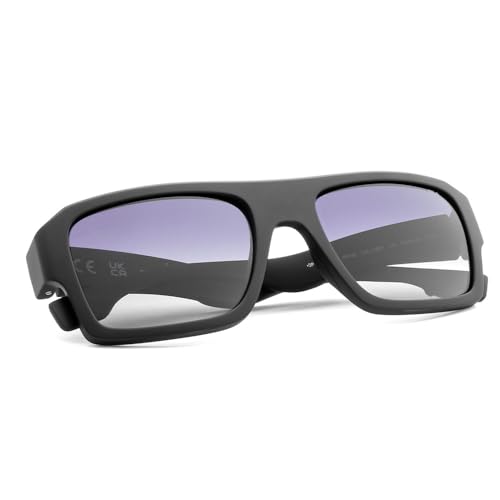 FILA 100% UV protected Gradient Polarized sunglasses for Men with Black Polycarbonate frame and Grey colored Lens