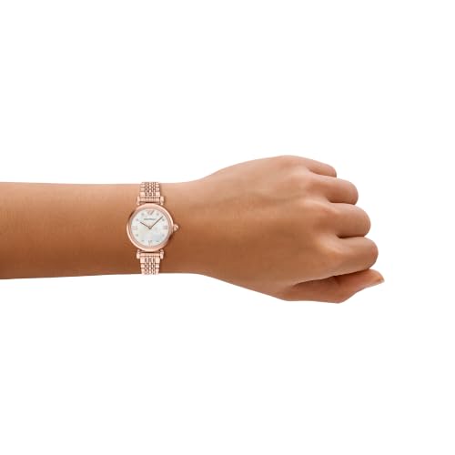 Emporio Armani Rose Gold Quartz Stainless Steel Watch AR11805