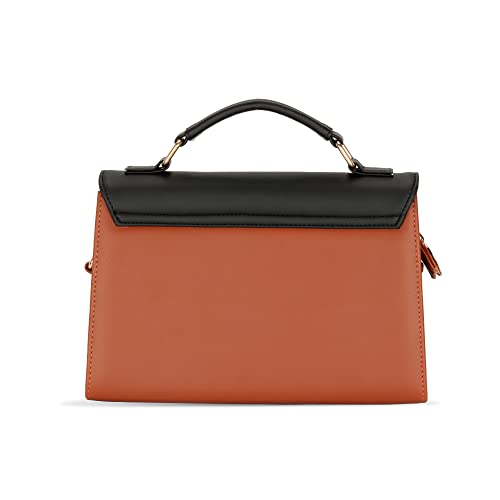 Lavie Women's Aahim Flap Satchel Bag Tan Ladies Purse Handbag