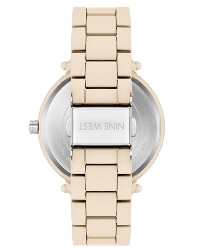 Nine West Women's Rubberized Bracelet Watch, Cream, NW/3012CRCR