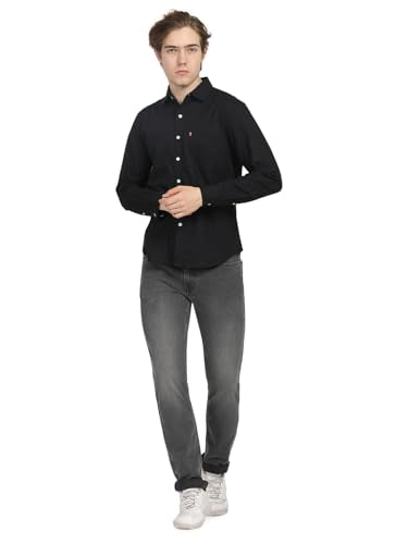 Levi's Men's Black Slim Fit Shirt