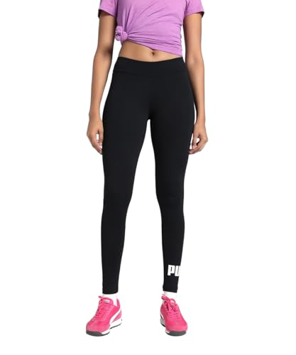 PUMA Women, ESS Logo Leggings, Black, M, (69142801)