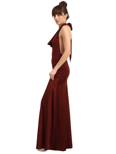 VERO MODA Womens Maxi Dress Brown