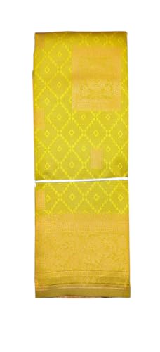 SREE KUMARAN Women's Kanchipuram Kubera Silk Pure Pattu Sarees With Blouse (VSK271-3)
