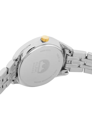 ALBA Stainless Steel Women Analog Wristwatch Ah7Bt3X1, White Dial, Silver Band