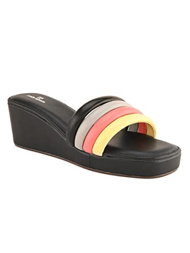 pelle albero Black Wedges For Women (PA-AG-2306)