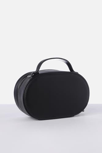 Van Heusen Women Black Solid Casual Handbag