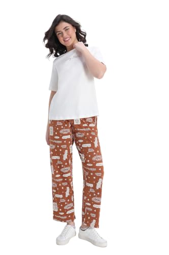 Zivame Harry Potter Knit Cotton Loungewear Set - Caremal CAF, L