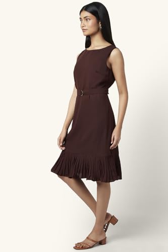 Women's Annabelle Brown Dress Regular Fit,Brown,L
