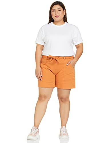 Amazon Brand - Symbol Women's Bottoms (SYMSS20SH60_Mustard_2XL)