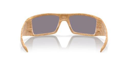Oakley Men's OO9231 Heliostat Rectangular Sunglasses, Matte Stone Desert Tan/Prizm Grey Polarized, 61 mm