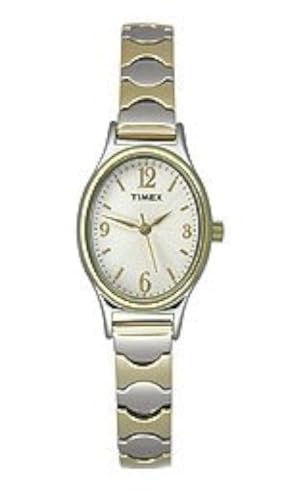 Timex Stainless Steel Women's T26301 Elevated Classics Two-Tone Expansion Band Analog Watch, Multicolor
