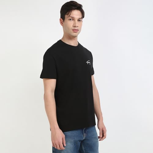 Tommy Hilfiger Solid Regular-Fit Cotton T-Shirt Black