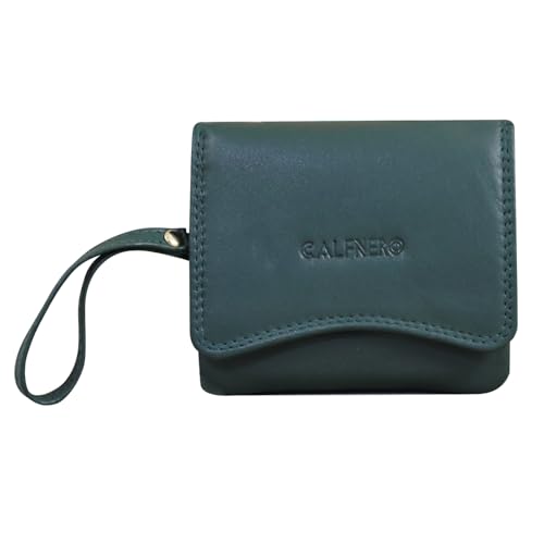 Calfnero Women's Genuine Leather Wallet-Long Purse Wallet with Multiple Card Slots, Zip Pocket and Note Compartment (Oliver)