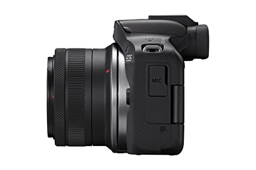 Canon EOS R50 RF-S18-45mm f/4.5-6.3 is STM Mirrorless Camera (Black)- 4K Video Vlogging with 24.2 MP