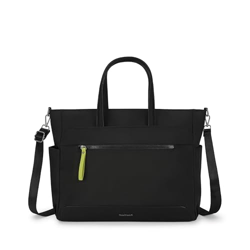 Fastrack Women Workease All-Day Laptop Tote Bag,15" Laptop Compatibility,Made With Nylon For Durability,Workwear Bags,College Bags With Laptop,Black