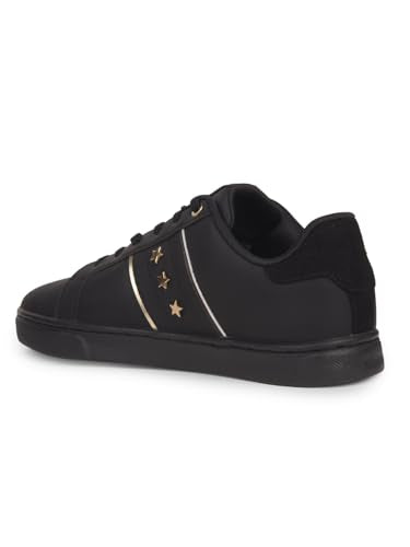 Hush Puppies Women's STARLINE Star Sneake Black Casual Shoe's - 7 UK (5216072)