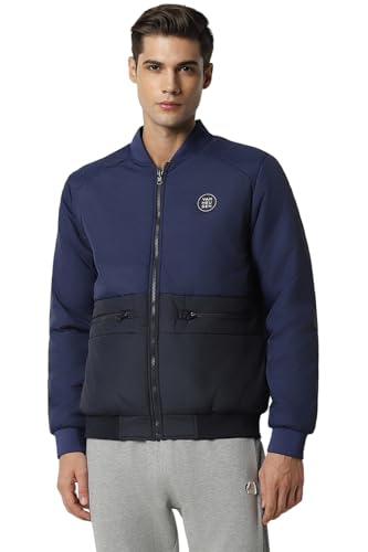 Van Heusen Men Purple Print Casual Jacket